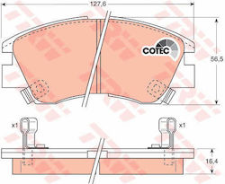 Trw Gdb729 Brake Pad Set Disc Brake Trw Gdb729 Brake Pad Set Disc Brake