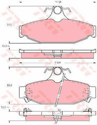 Trw Gdb4089 Brake Pad Set Disc Brake Trw Gdb4089 Brake Pad Set Disc Brake