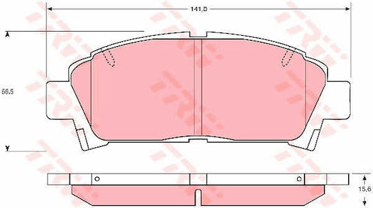 Trw Gdb1145 Brake Pad Set Disc Brake