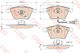 Brake Pad Set Disc Brake Trw Gdb1616