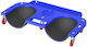 Relaxdays Sicherheits-Knieschoner Werkzeugablage Blau 10x25.5x50 cm