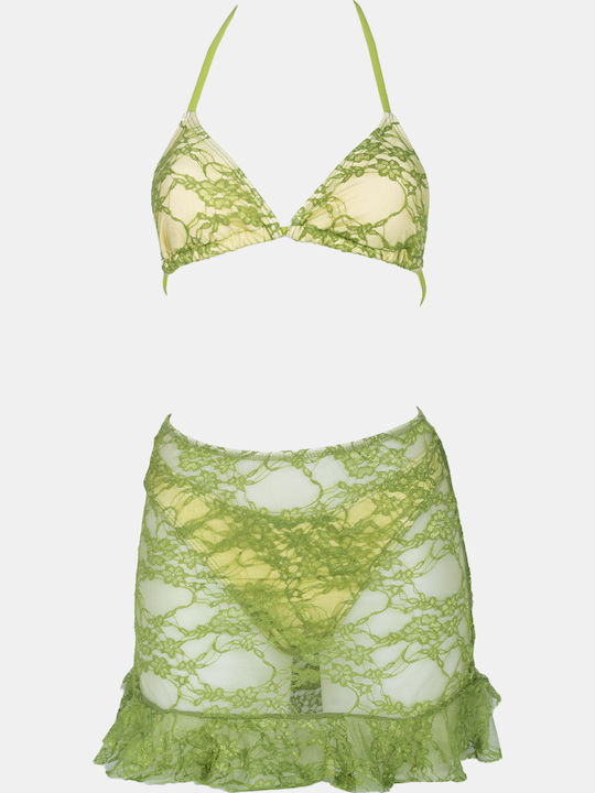 Decoro Set Bikini Set De Bikini Triunghi Lime