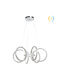 Keskor Silver LED Pendant Ceiling Light 69x69x27cm