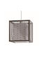 Gallis Pendant Ceiling Light Gray with E27 Socket 28x28cm