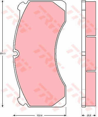 Trw Gdb5082 Brake Pad Set Disc Brake