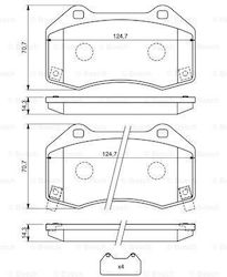 Set Plăcuțe Frână Disc Bosch 0 986 494 718 Set Plăcuțe Frână Disc Bosch 0 986 494 718