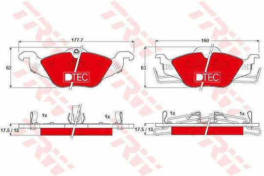 Set Plăcuțe De Frână Discuri De Frână Trw Gdb1351dte