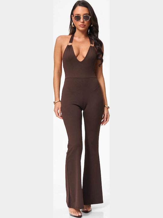 Decoro Women's Brown One-piece Jumpsuit Dark