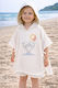 Stewehome Kids Baby Pareo Towel Hood 100% Cotton Embroidery Teddy Bear 100x1 Cm