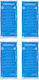 Relaxdays Set 4 Cold Gel Packs White Blue 1x29x12 Cm