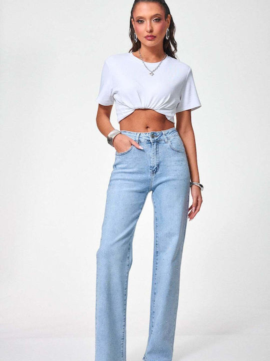 Women's Jean Pants in Wide Leg Style