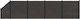 vidaXL WPC Zaunpaneel in Schwarze Farbe 1,86x7,...