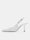 Patent Leather White Heels