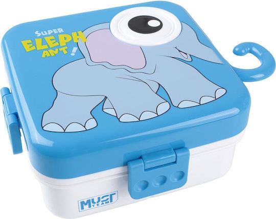 abo Plastic Kids' Food Container 1.59 Litre Gray 20 x 20.3 x 9.4 cm