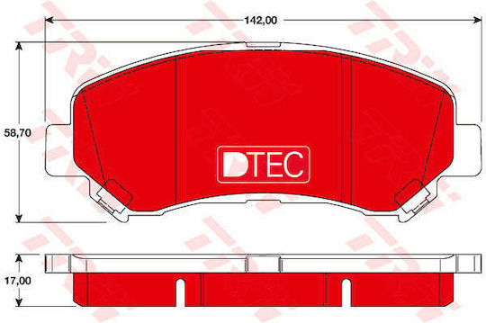Set Plăcuțe De Frână Disc Frână Trw Gdb3467dte