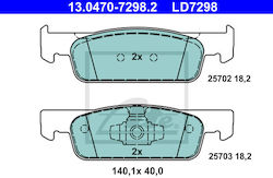 Set Plăcuțe Frână Disc Frână Ate 13.0470-7298.2 Set Plăcuțe Frână Disc Frână Ate 13.0470-7298.2