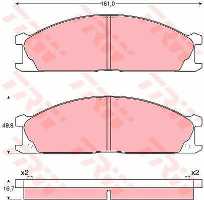 Trw Gdb1017 Brake Pad Set Disc Brake