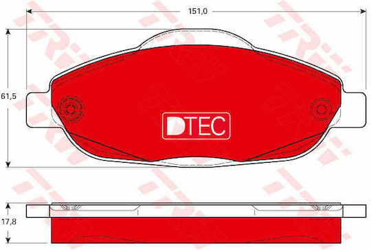 Trw Gdb1761dte Set Plăcuțe De Frână Disc Frână