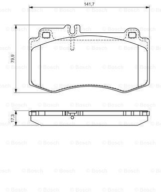 Комплект Спирачни Накладки Disc Brake Pad Set 0 986 494 405