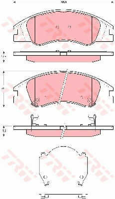 Trw Gdb3367 Brake Pad Set Disc Brake