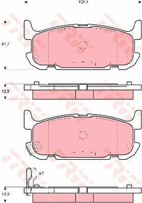 Trw Gdb3318 Brake Pad Set Disc Brake