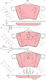 Set Brake Pads Disc Brake Trw Gdb1459