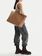 Damentasche Schulter Beige