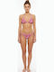 Set Bikini Tierdruck Fuchsie