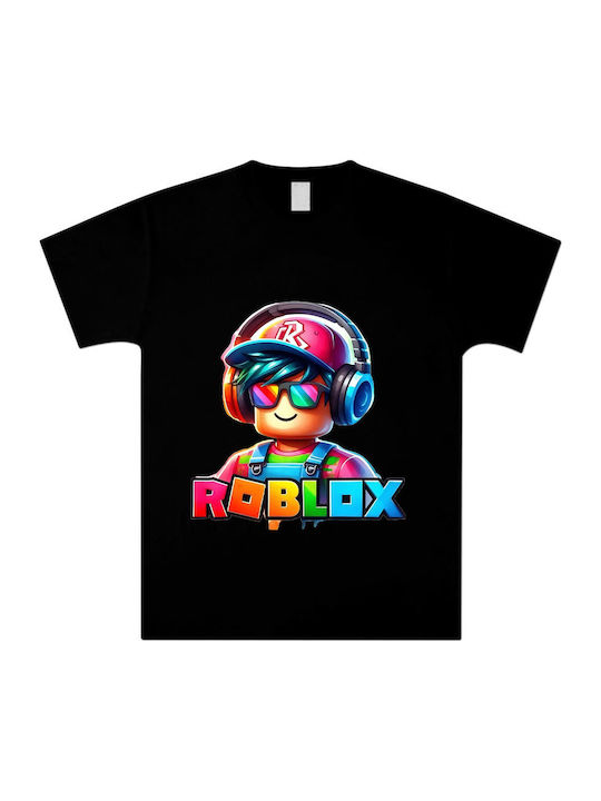Детска Тениска Черна Roblox
