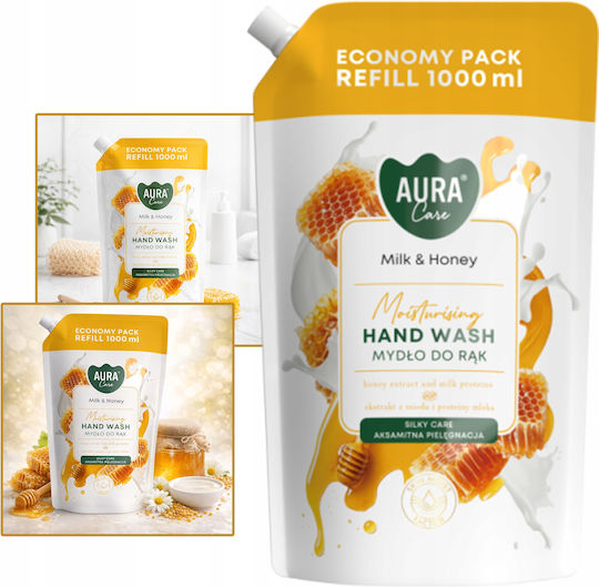 Aura Greca Refill Bubble Bath with Honey for Nourishing 1000ml