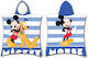 Детско Пончо Памучно Кадифено Mickey 320gsm