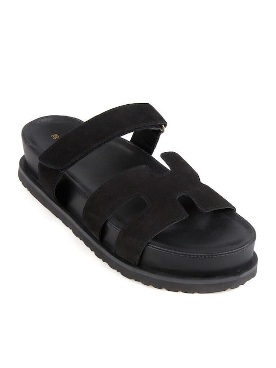 Women's Flat Sandals Flatforms Black