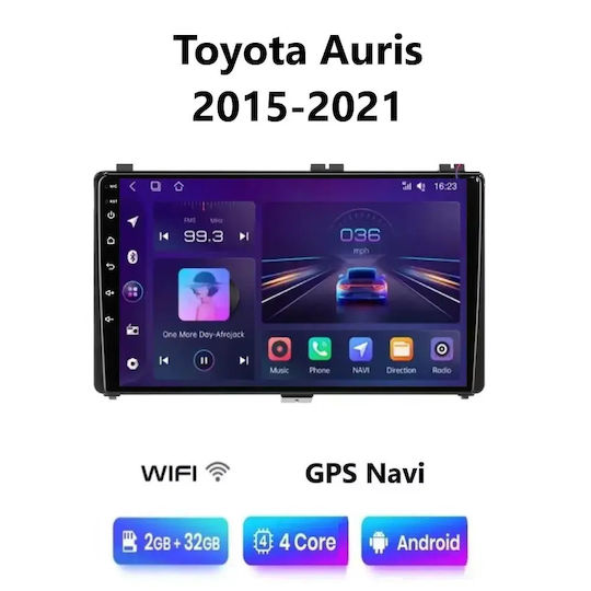 Car Audio System for Toyota Auris 2015-2021 Bluetooth USB WiFi GPS Apple CarPlay Android Auto with 9" Touch Screen