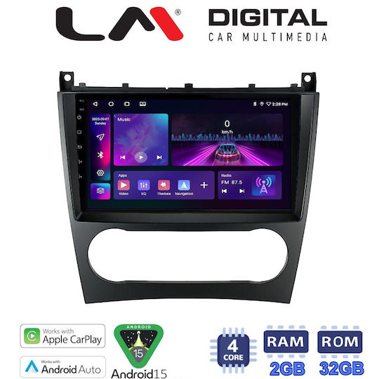 LM Digital Car Audio System for Mercedes-Benz C Class / CLC Class 2004-2008 Bluetooth USB Wi-Fi GPS Apple CarPlay Android Auto