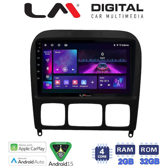 LM Digital Car Audio System for Mercedes-Benz S Class 1998-2005 Bluetooth USB Wi-Fi GPS Apple CarPlay Android Auto
