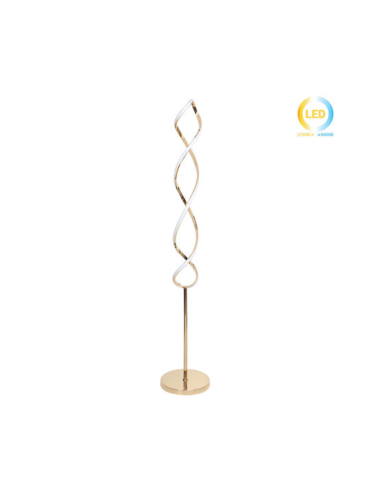 Keskor Lampadare De Podea LED Înălțime 150xLungime 25cm Auriu
