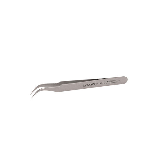 Gebogene Edelstahl Pinzette Dünner Spitz Nichtmagnetisch 120 Mm