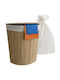 Relaxdays Καλάθι Απλύτων Bamboo 80lt 60x36x36cm Λευκό