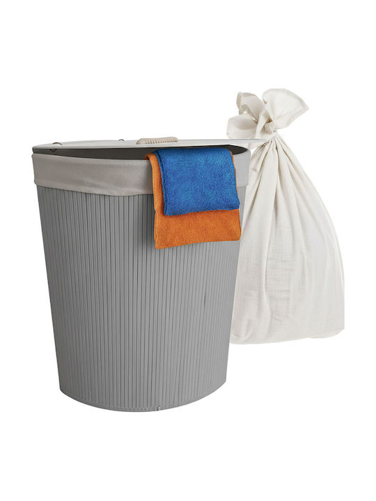 Relaxdays Καλάθι Απλύτων Bamboo 80lt 60x36x36cm...