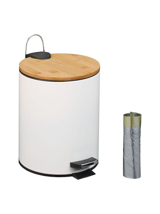 Relaxdays Bamboo Καλαθάκι Μπάνιου 5lt