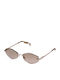 Furla Unisex Sonnenbrillen mit Goldfarbenem Rahmen und Braunen Gläsern SFUB28 8F9G