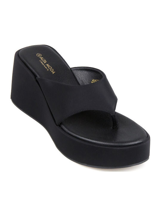 Silia D Women's Black Summer Platforms