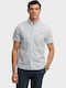 Classic Short Sleeve Cotton Shirt Light Blue