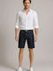 Men's Denim Blue Black Shorts