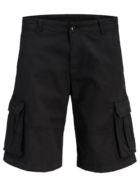 Jack & Jones Men's Cargo Bermuda Shorts Black
