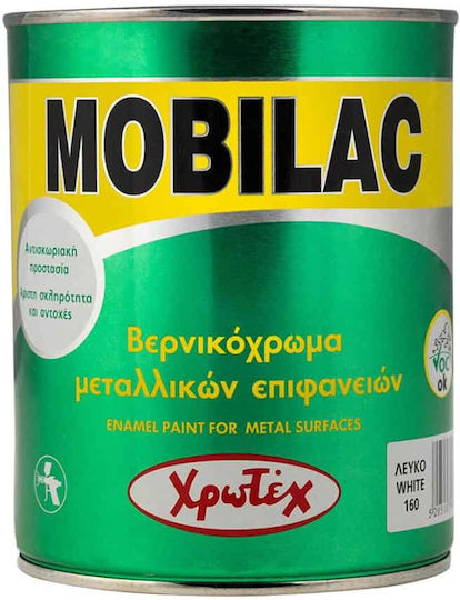 Χρωτέχ Βερνικόχρωμα Διαλύτου 0.75lt Λευκό Γυαλιστερό