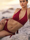 Bikinihosen Slip mit Schnürung Weiß
