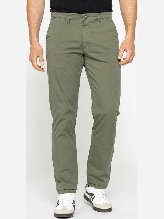 Chino Trousers in Regular Fit Army Green