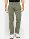 Chino Trousers in Regular Fit Army Green