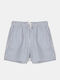 Men's Swimwear Bermuda Dark Blue Striped